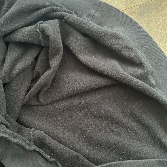 HELLO APPAREL I’m So Tired Women’s Black & Gold Glitter Crewneck Sweatshirt - Picture 8 of 9